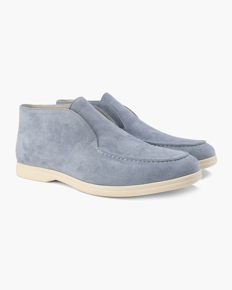 High-Top Suede Loafers