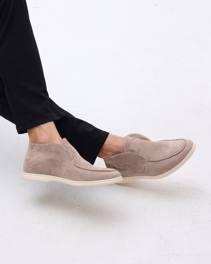 High-Top Suede Loafers