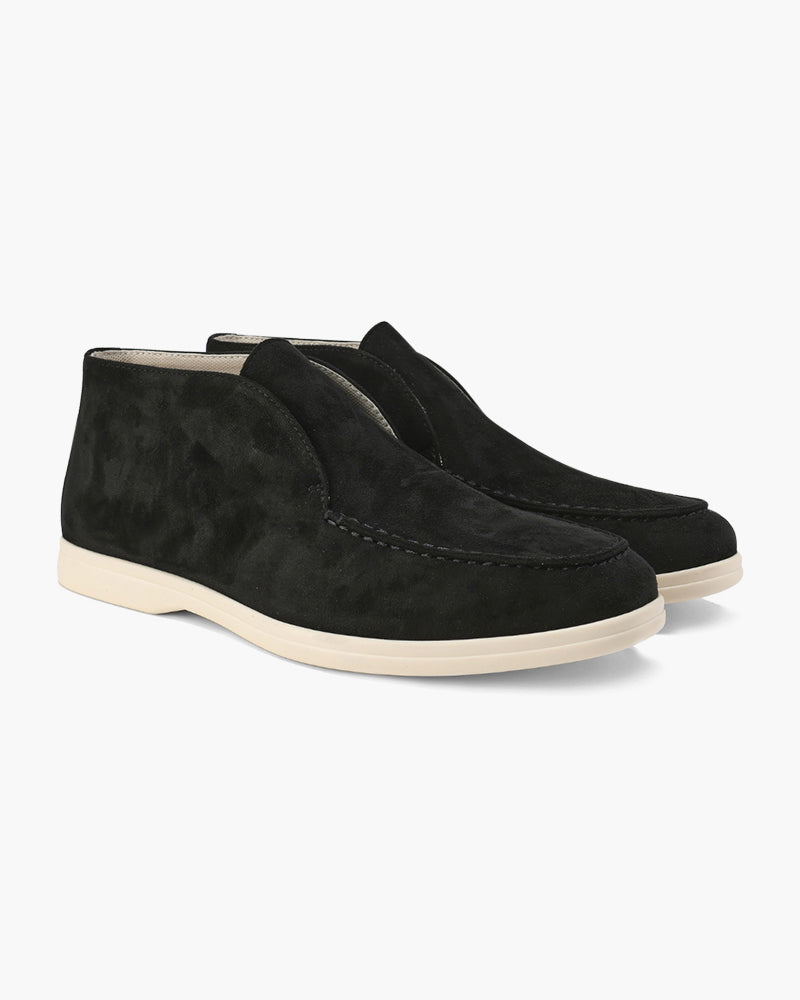 High-Top Suede Loafers