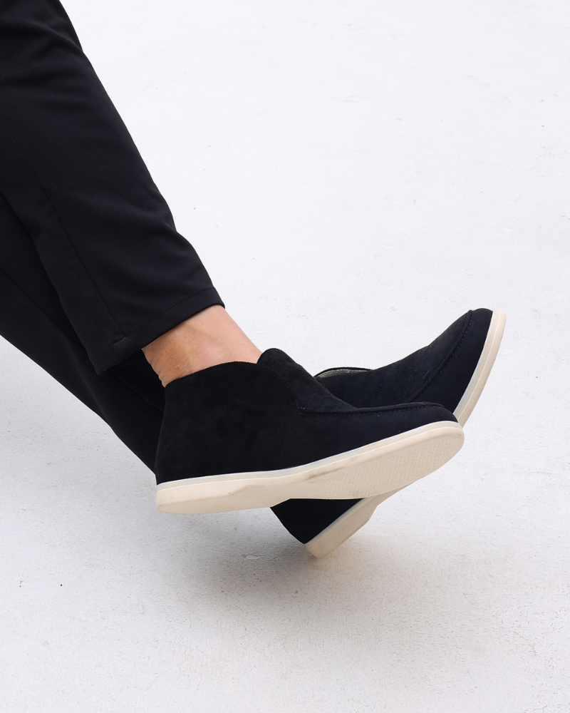 High-Top Suede Loafers