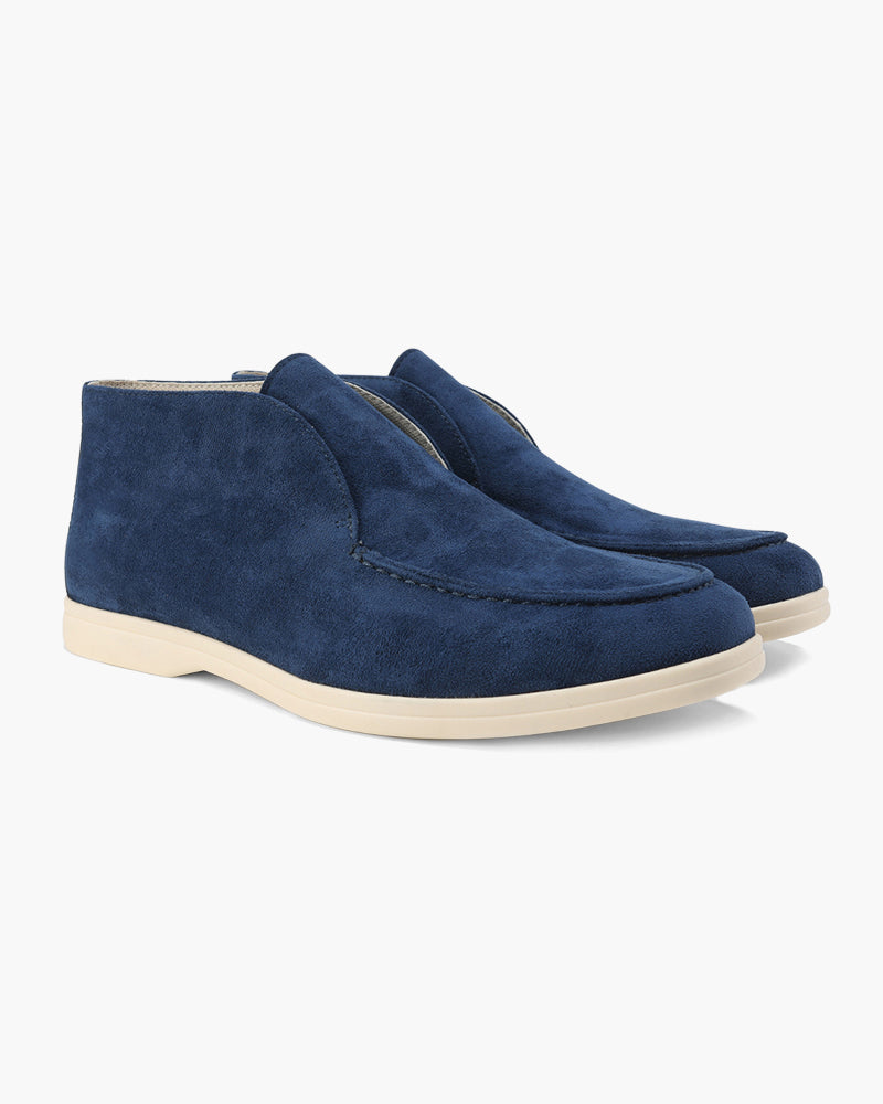 High-Top Suede Loafers