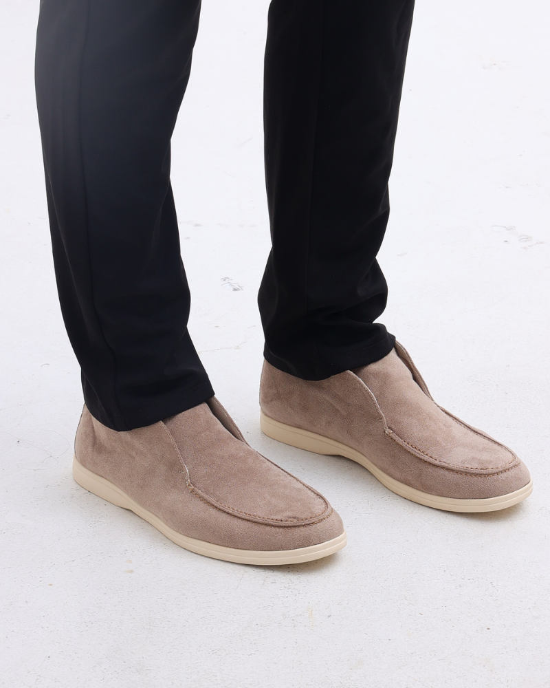 High-Top Suede Loafers