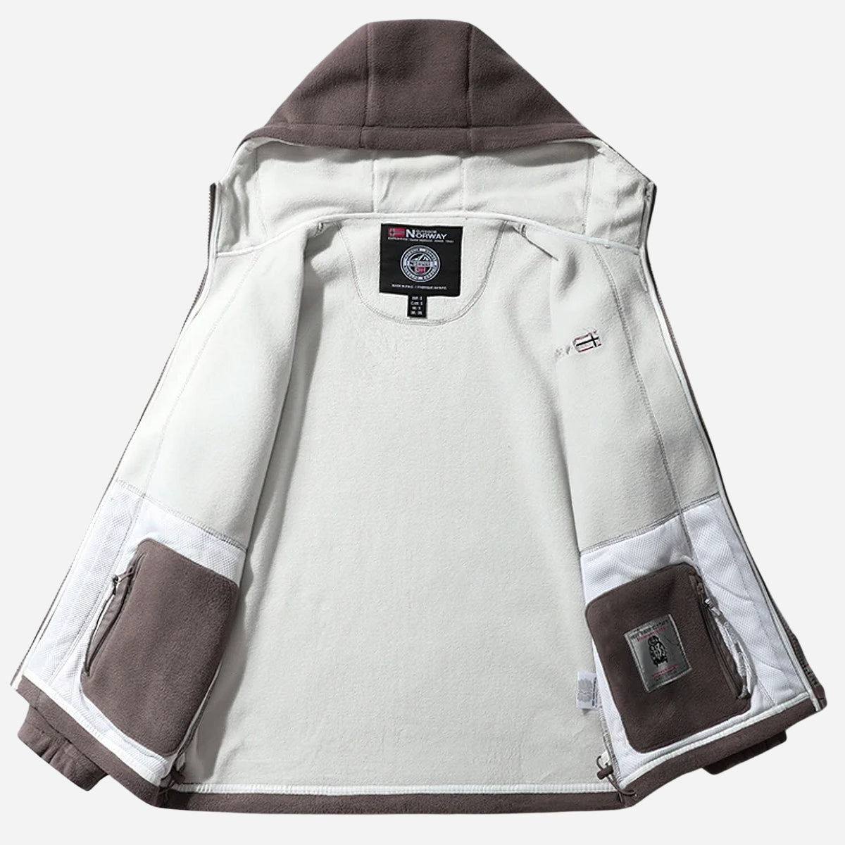 Men's Polar Fleece Jacket with Hood Norway