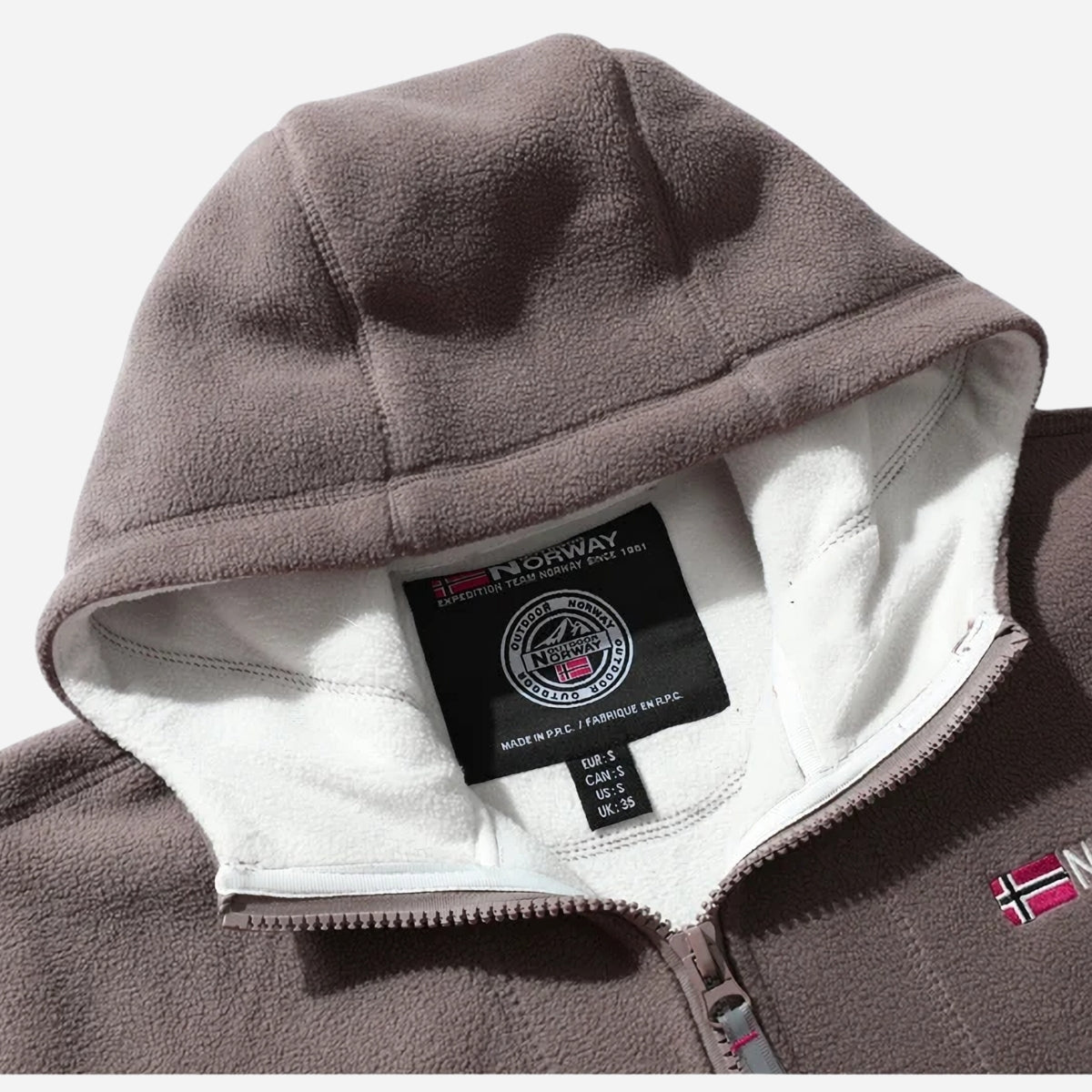Men's Polar Fleece Jacket with Hood Norway