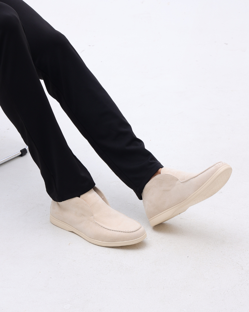 High-Top Suede Loafers