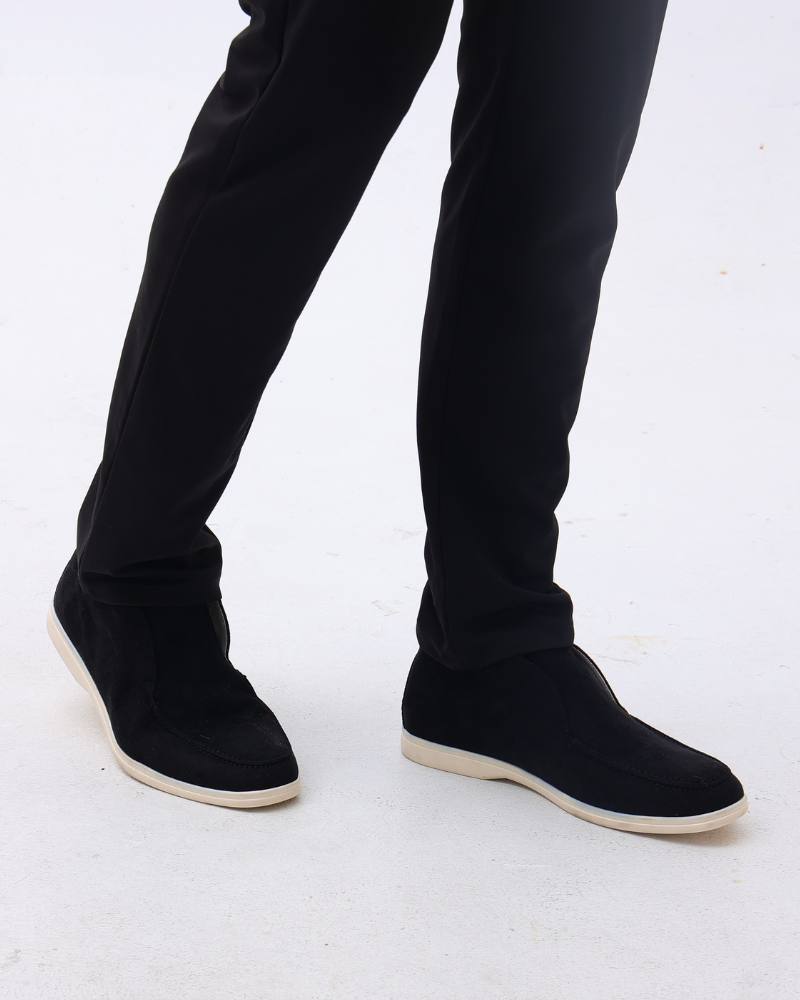 High-Top Suede Loafers