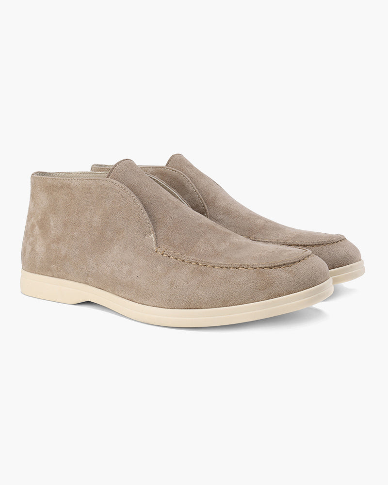 High-Top Suede Loafers