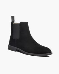 Black suede