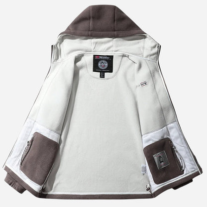 Men's Polar Fleece Jacket with Hood Norway