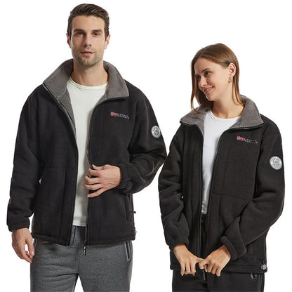 Men's Fleece Jacket in Polar Wool Norway